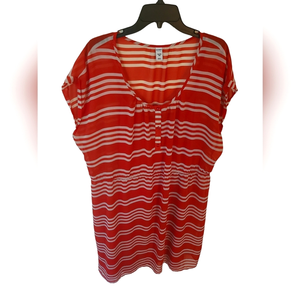 Old Navy Red Dress 4th of July Summer Beach Party Plus Size